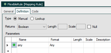 Any DataType on Parameter