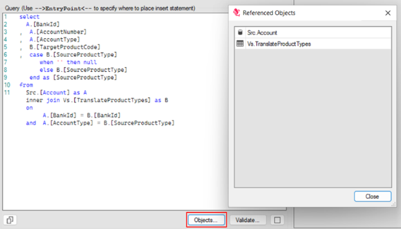 Referenced Objects Dialog 1