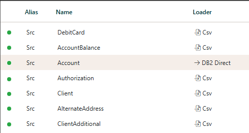 Data List Screenshot