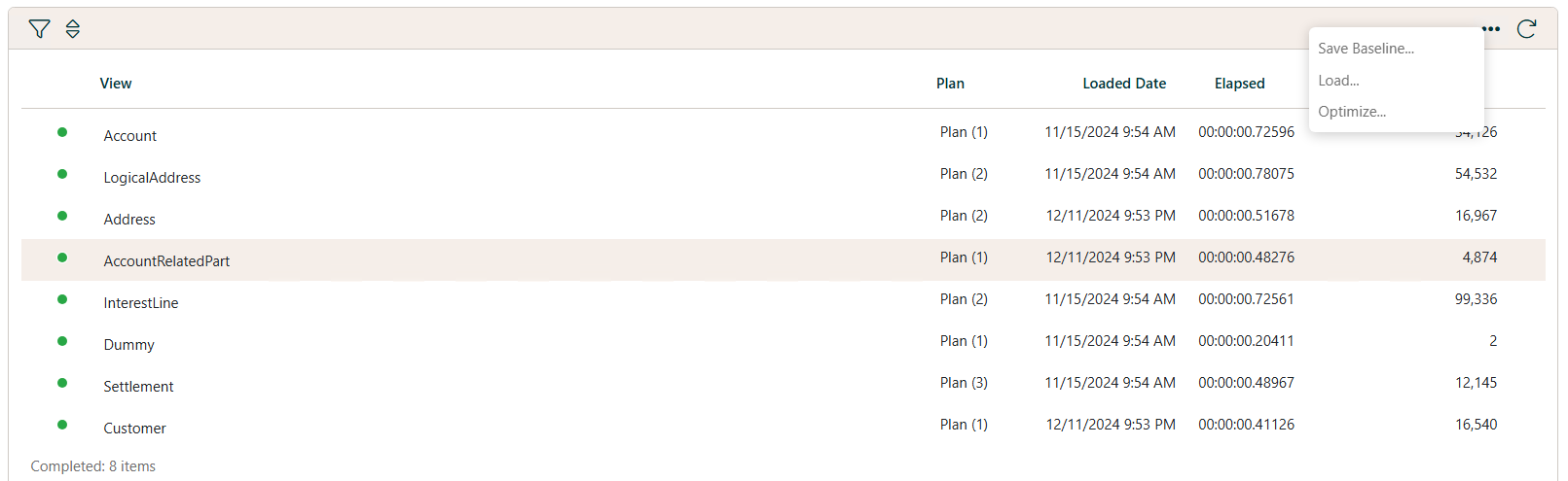 Multi Item Context menu