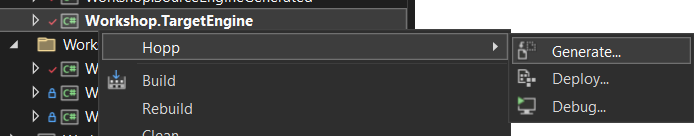 Menu VS Generate Menu Item