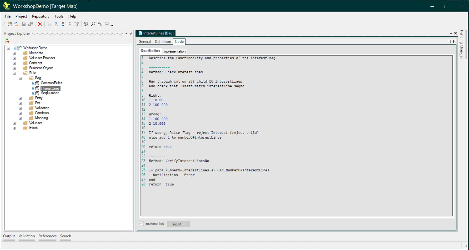 Bag Code Specification