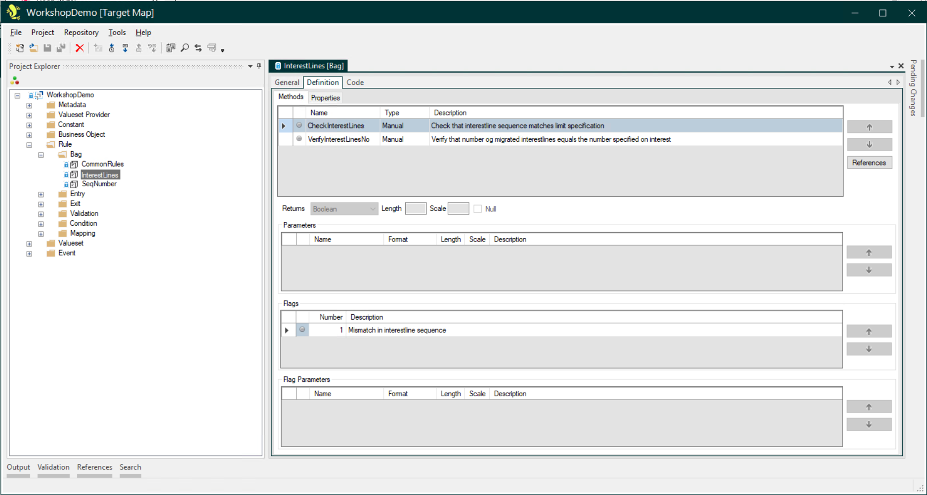 Bag Definition Methods
