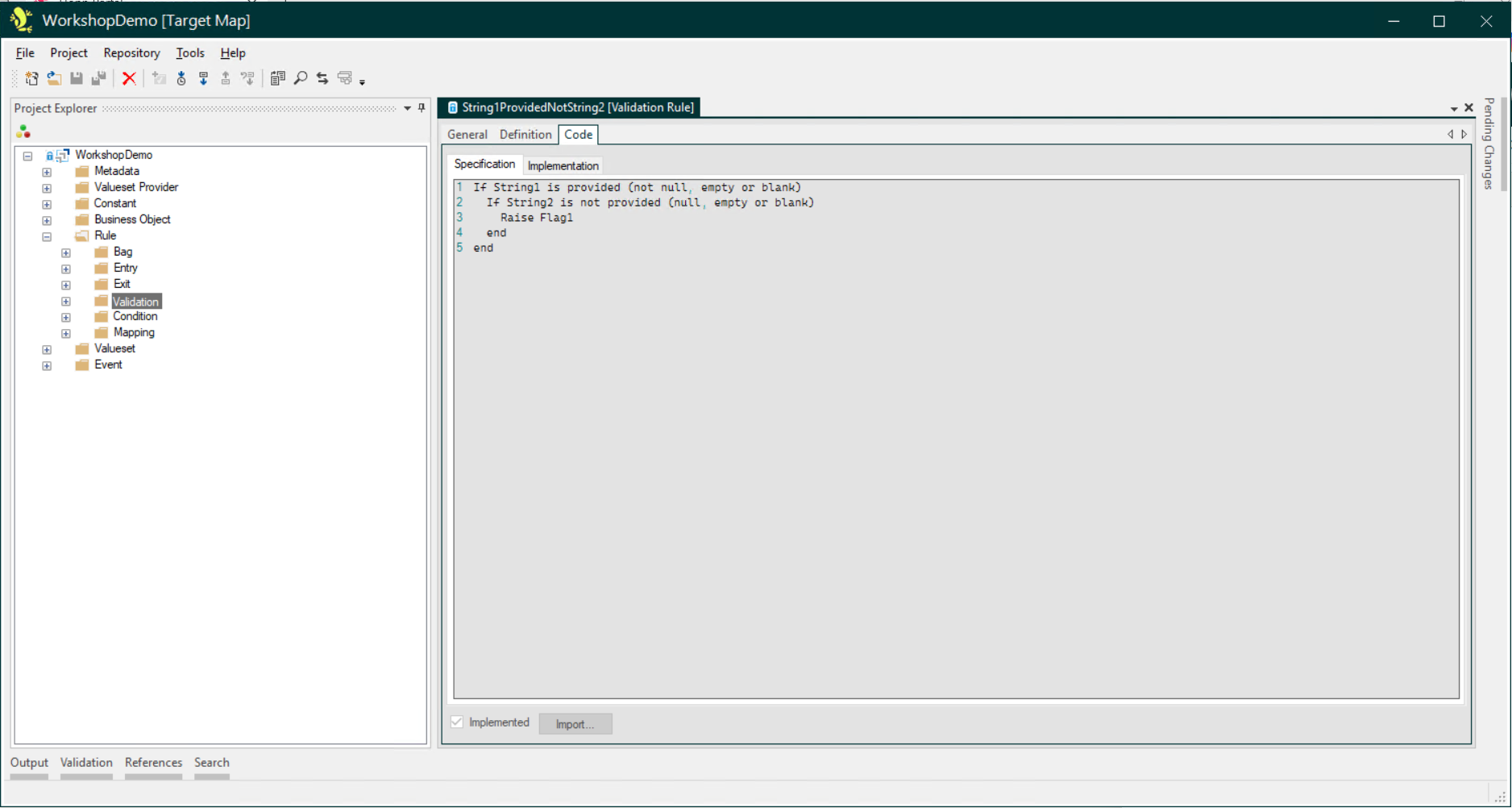 Rule Code Specification
