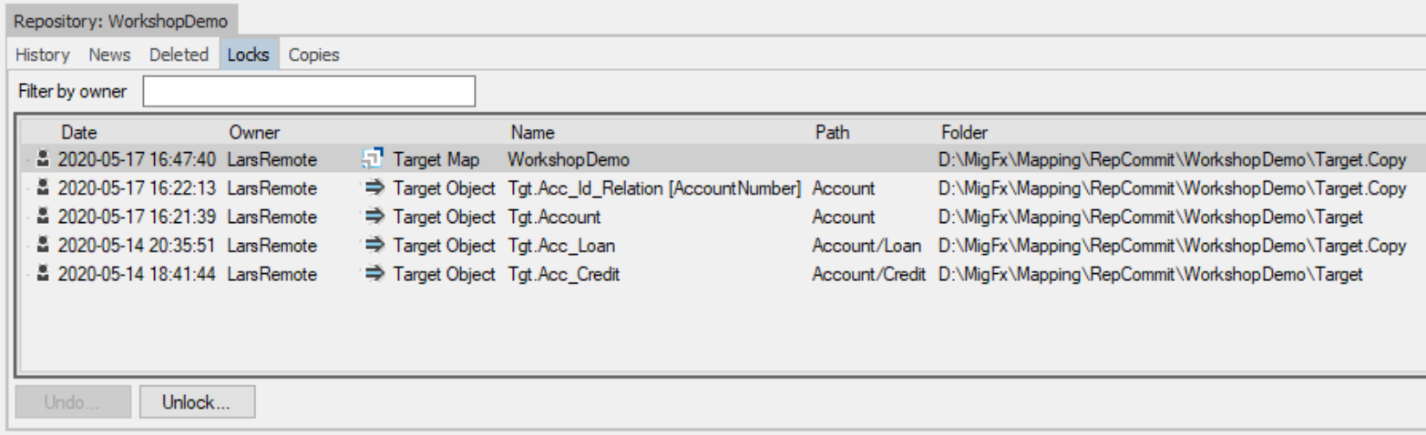 Studio Repository Copies Screenshot