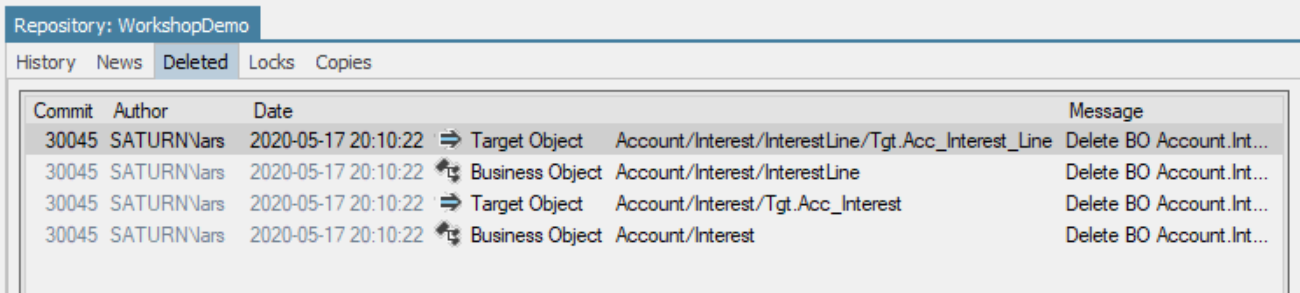 Studio Repository Locks Screenshot