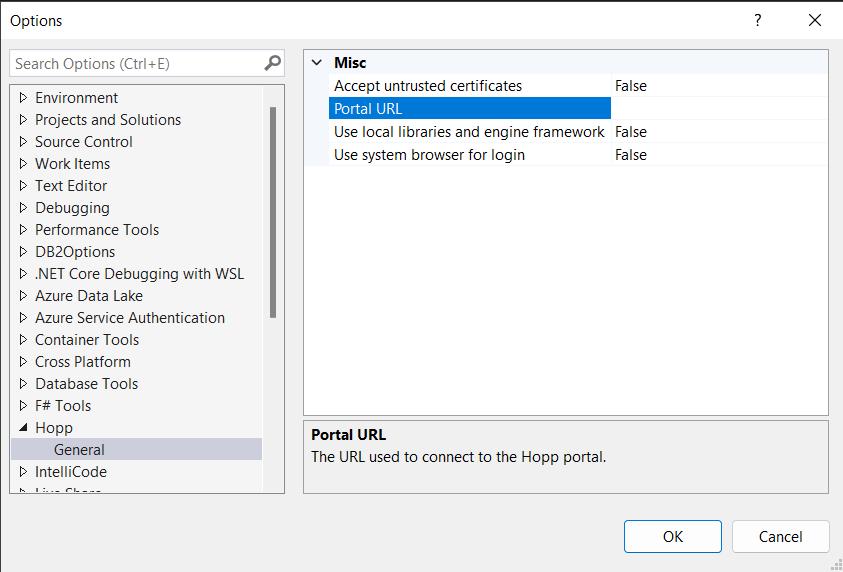 Visual Studio Options 2