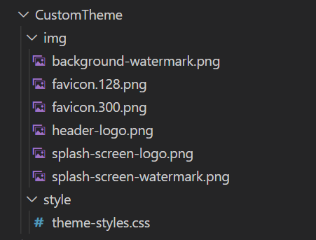 White label folder structure