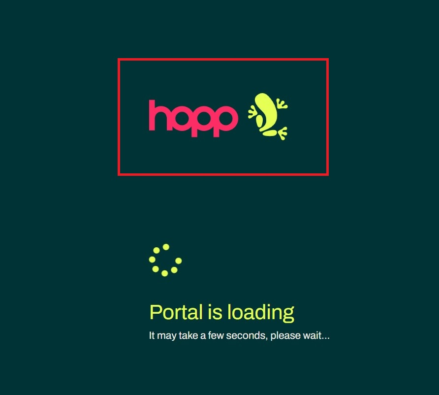 White label splash screen logo